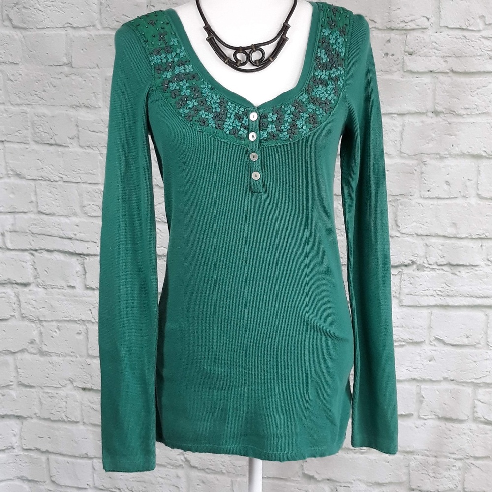 Free People henley shirt  size large